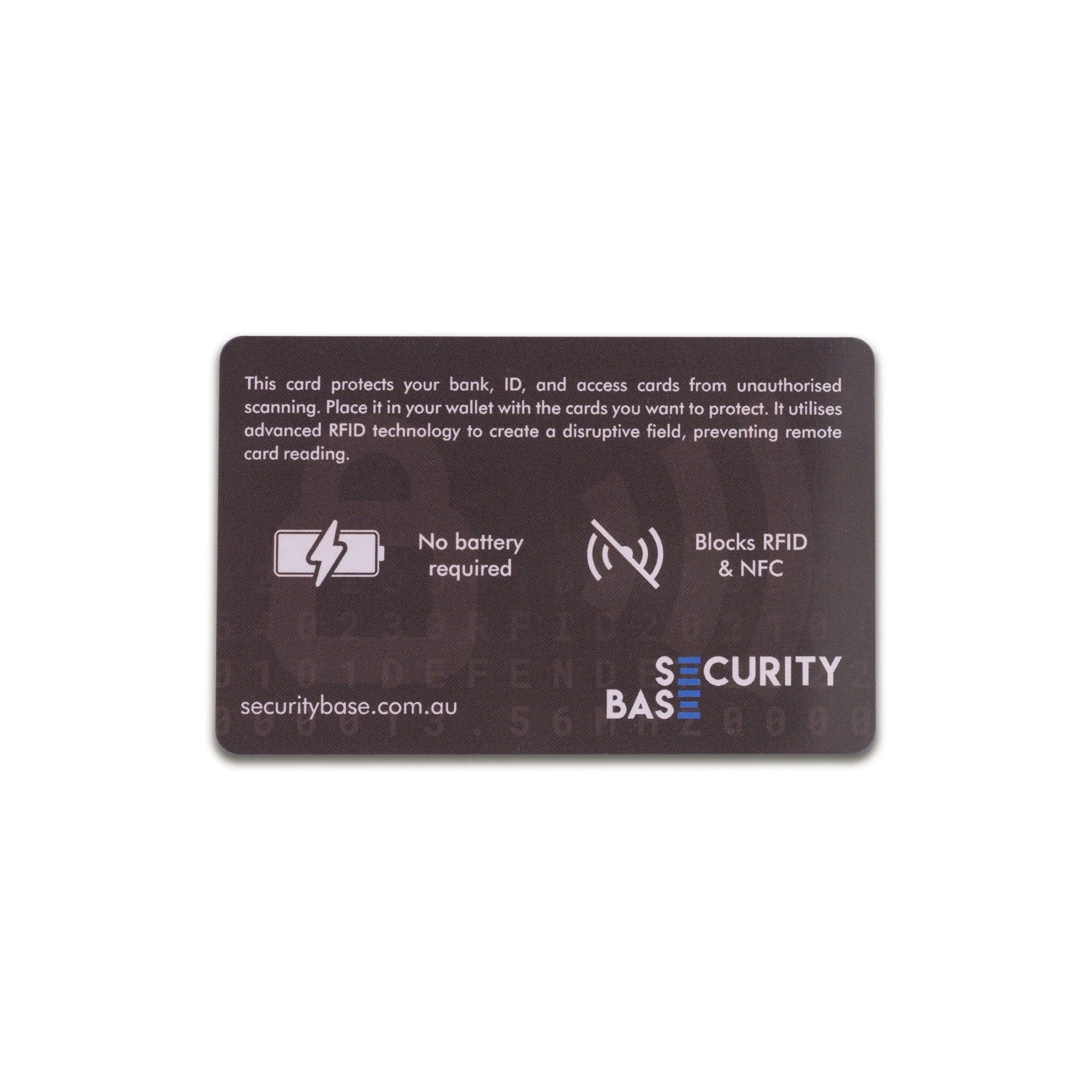 RFID Blocking Card (Black) - SecurityBase