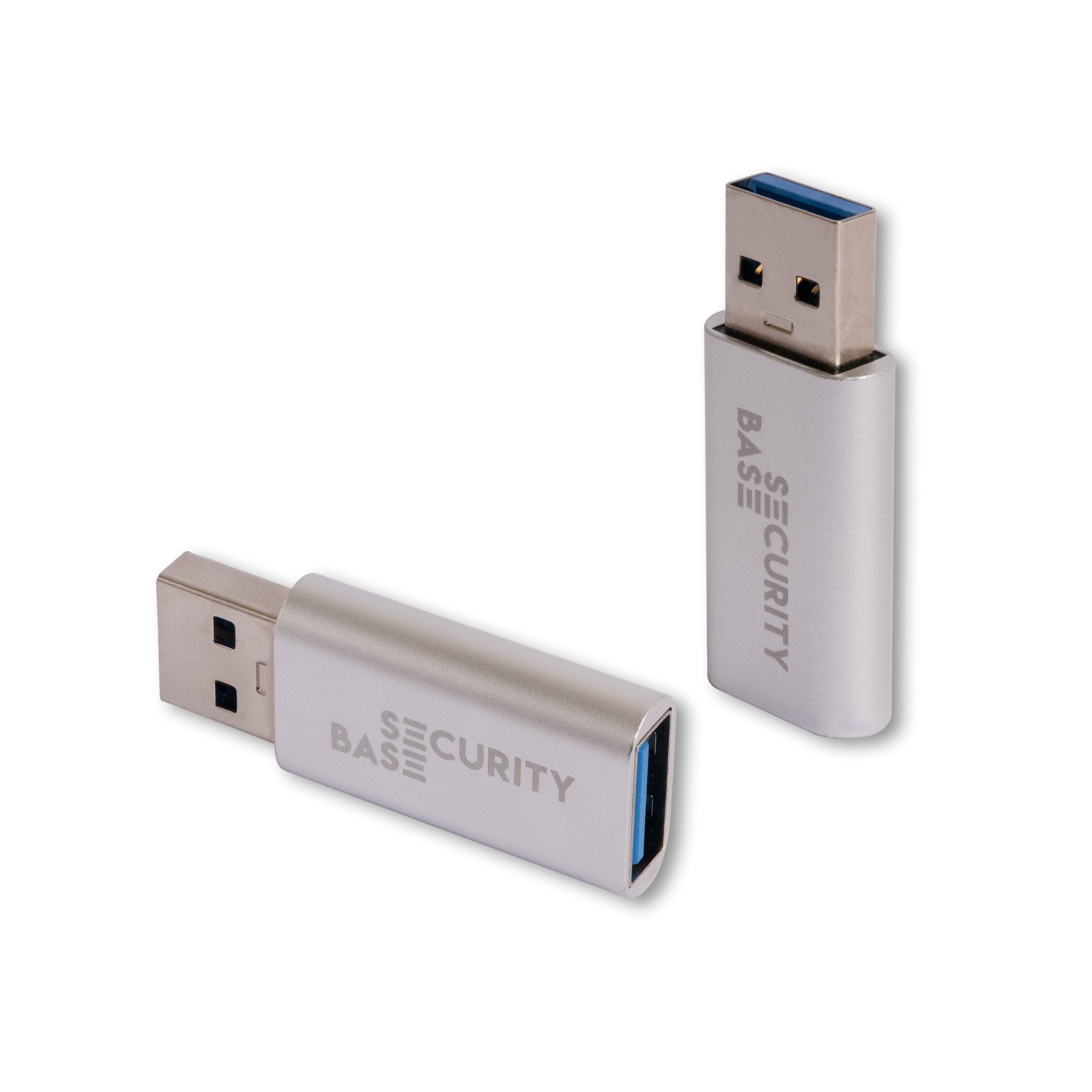 Silver USB Data Blocker Pro  – aluminium USB-A
