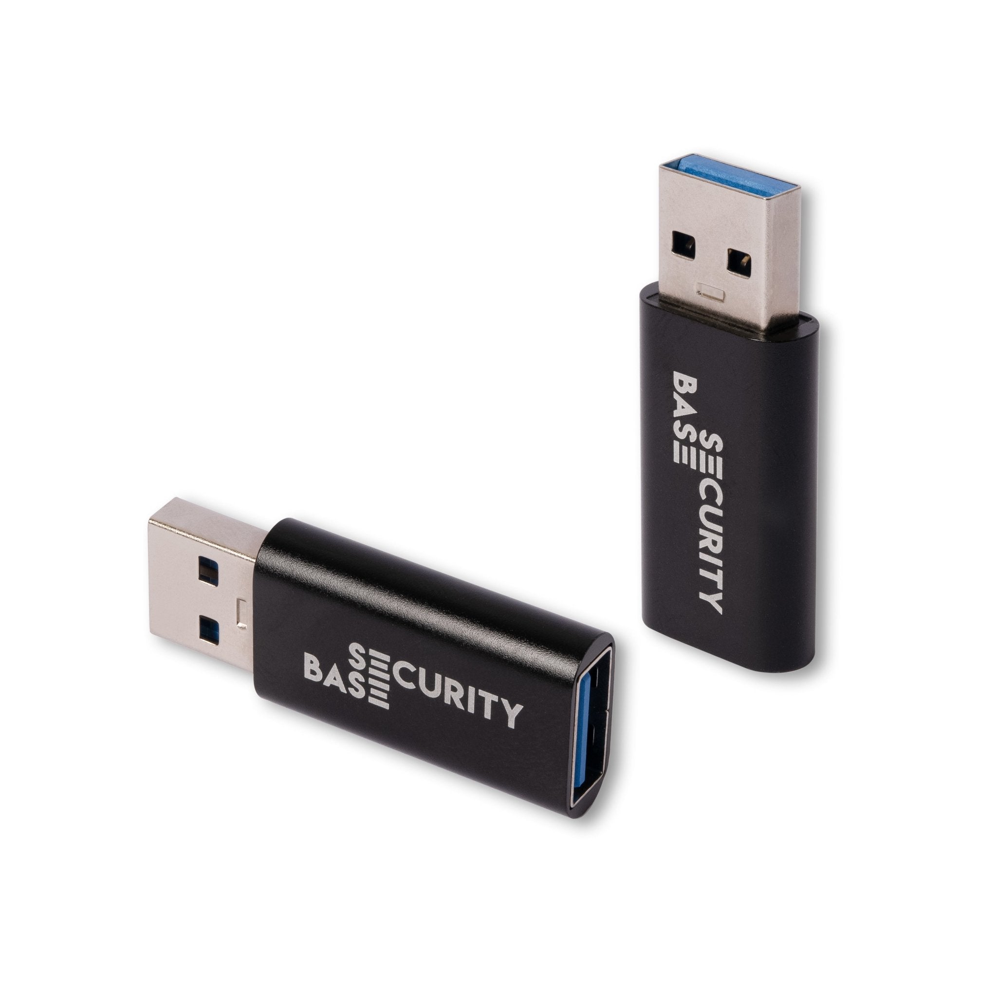 Black USB Data Blocker Pro  – aluminium USB-A