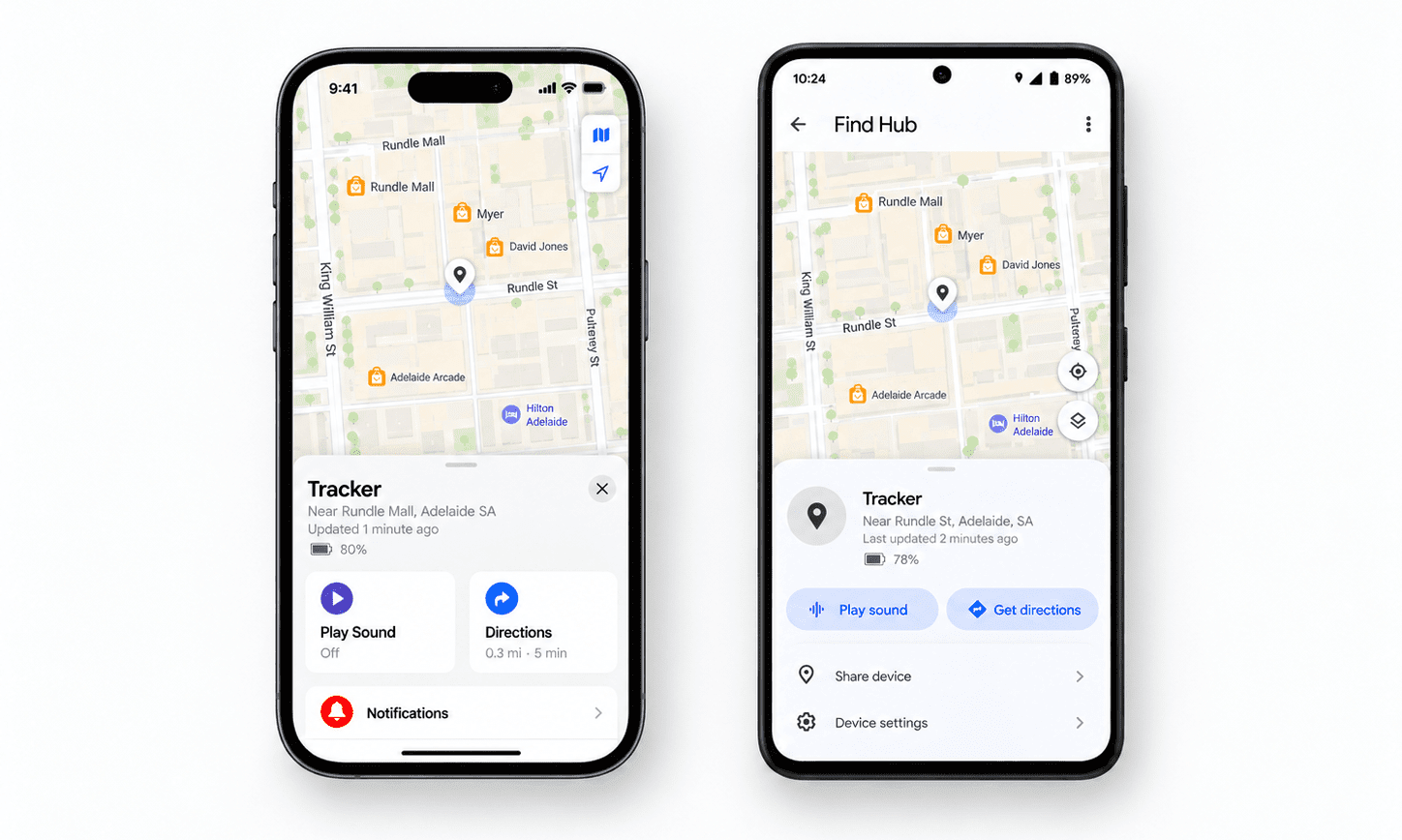 Location Updates with Apple Find My & Google Find Hub Trackers