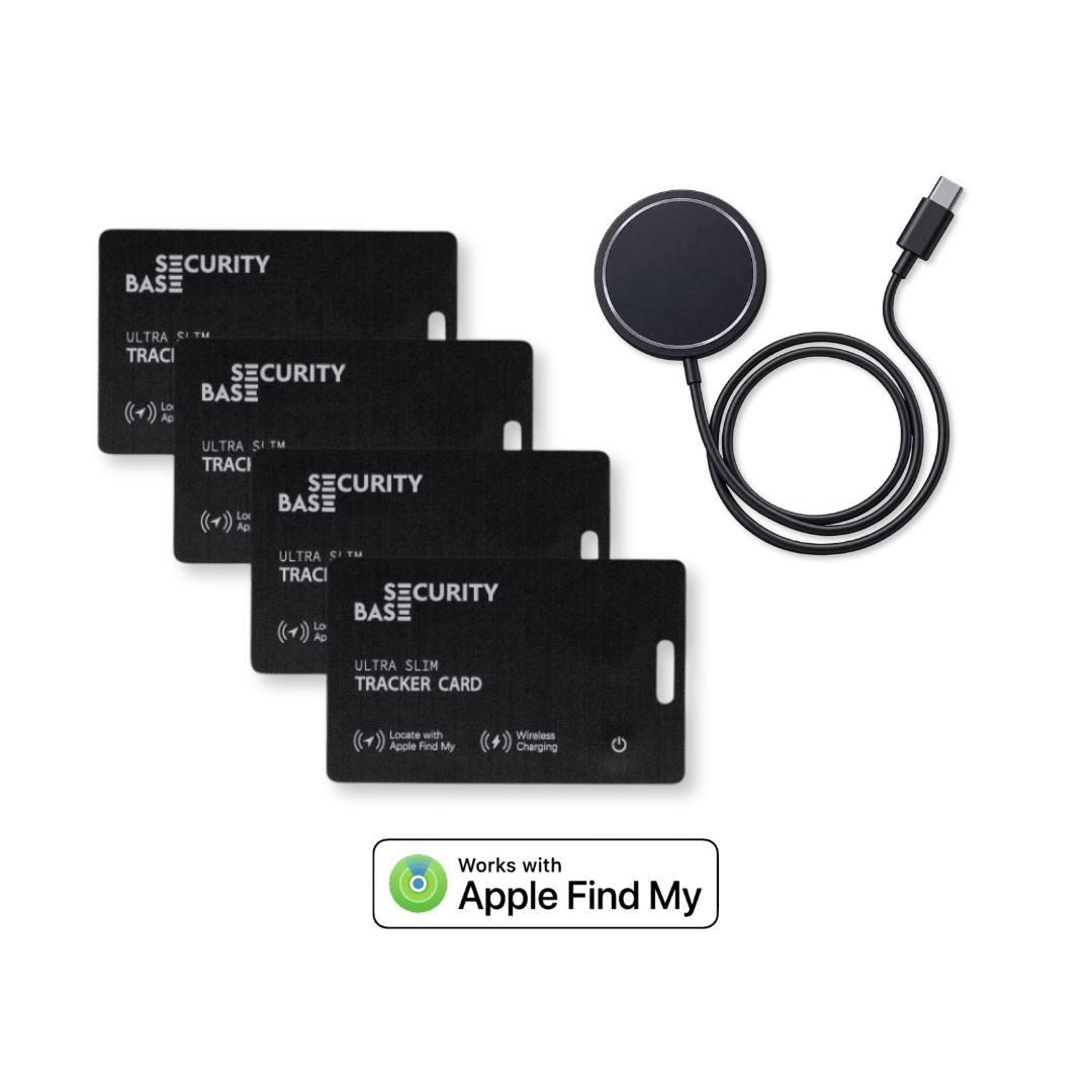 Tracker Card 4-Pack + Wireless Charger