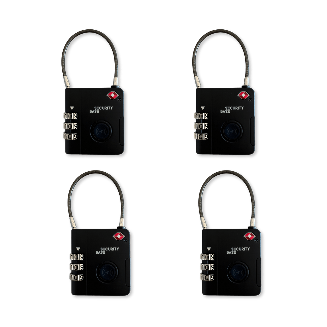 Four-Pack Trackable TSA Lock