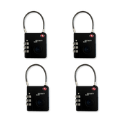Four-Pack Trackable TSA Lock