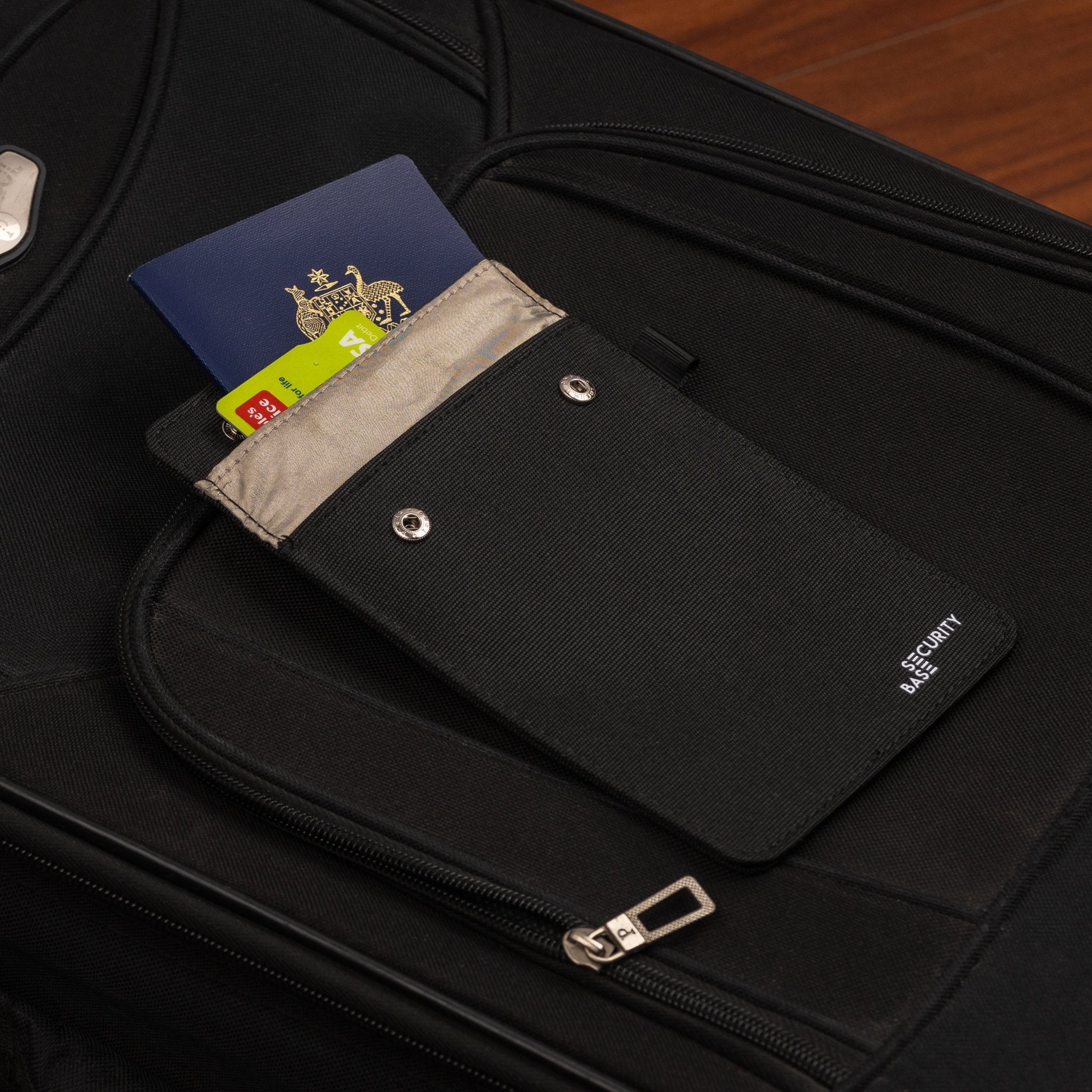 RFID Passport Pouch on bag