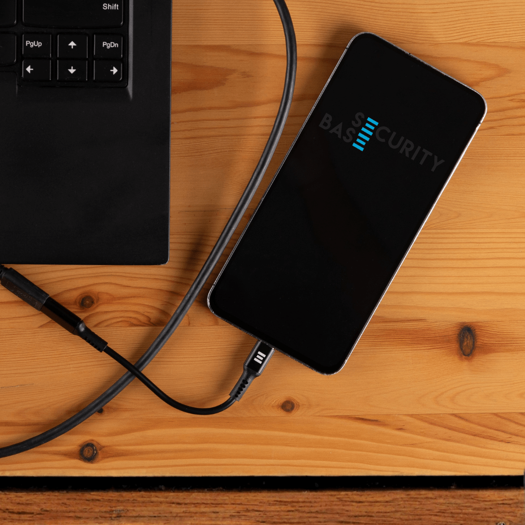 USB Data Blocker Cable in laptop