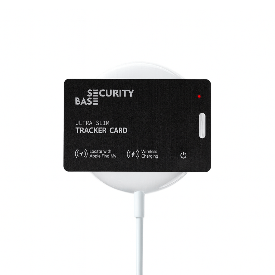 Wireless rechargeable wallet tracker card